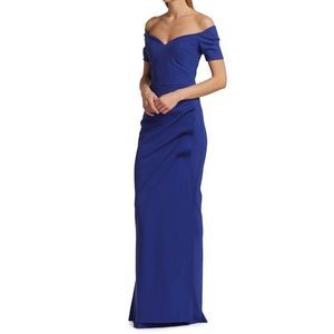 Chiara Boni La Petite Robe Sultana Off-The-Shoulder Sweetheart Neck Gown